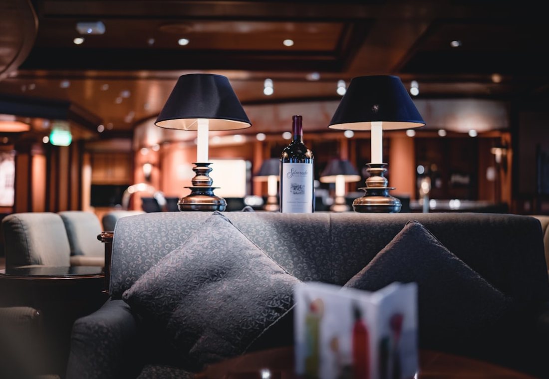The Horizon Room gaming lounge in the evening