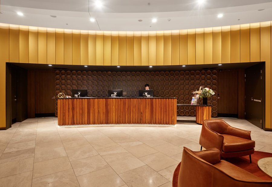 Hotel concierge desk