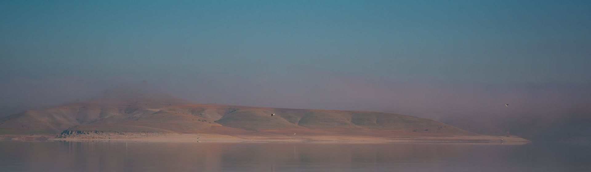 Still lake water in the morning
